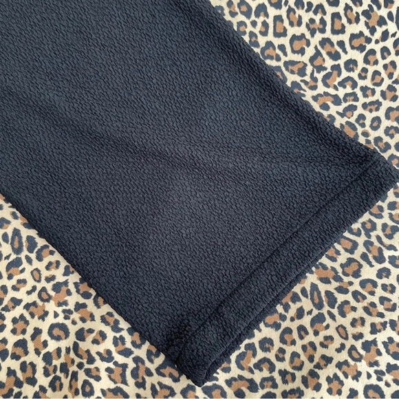 Vintage Bob Mackie Pants Small Stretchy Wearable Art Black Wide Leg Textured - Picture 2 of 8